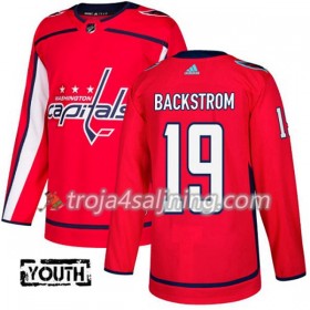 Washington Capitals tröja Nicklas Backstrom 19 Röd 2017-2018 Adidas Authentic - NHL Tröjor Barn